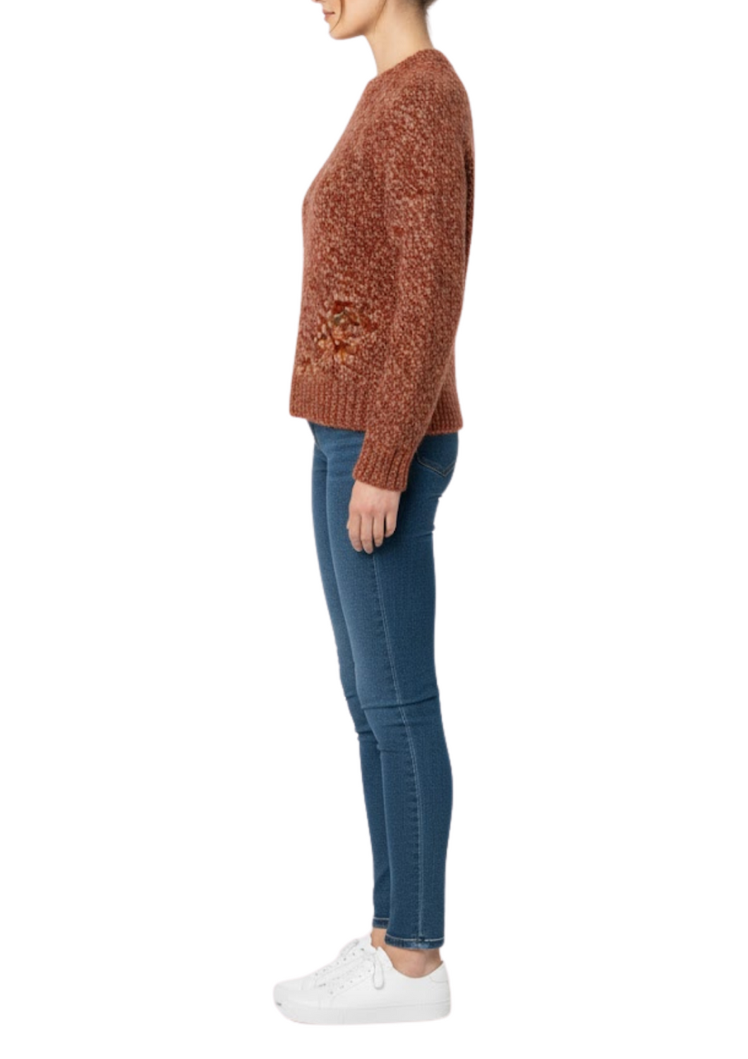 Chunky Knit Merino-Alpaca Crewneck Sweater