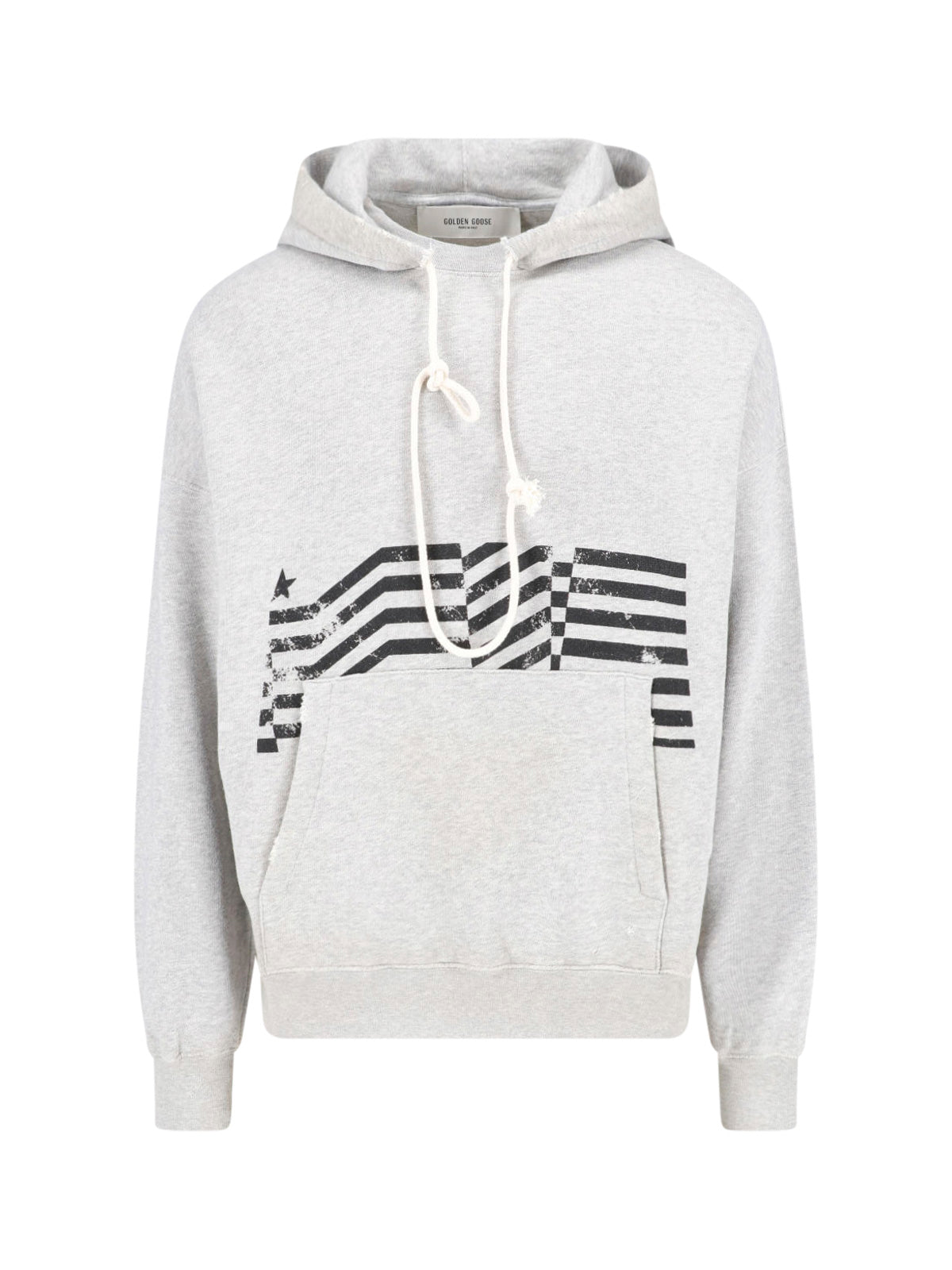 Gray Flag Vintage Cotton Hooded Sweatshirt