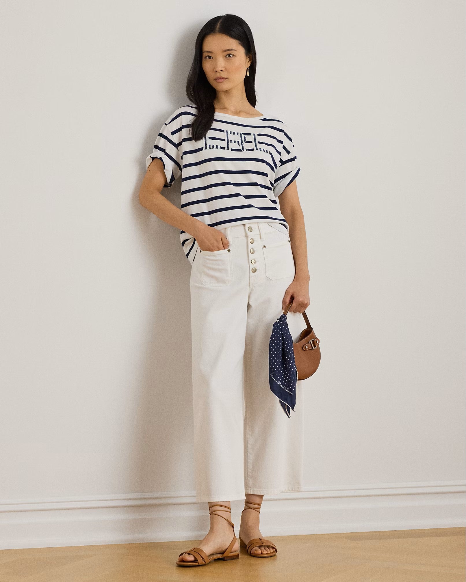 White Cotton Jersey Tshirt