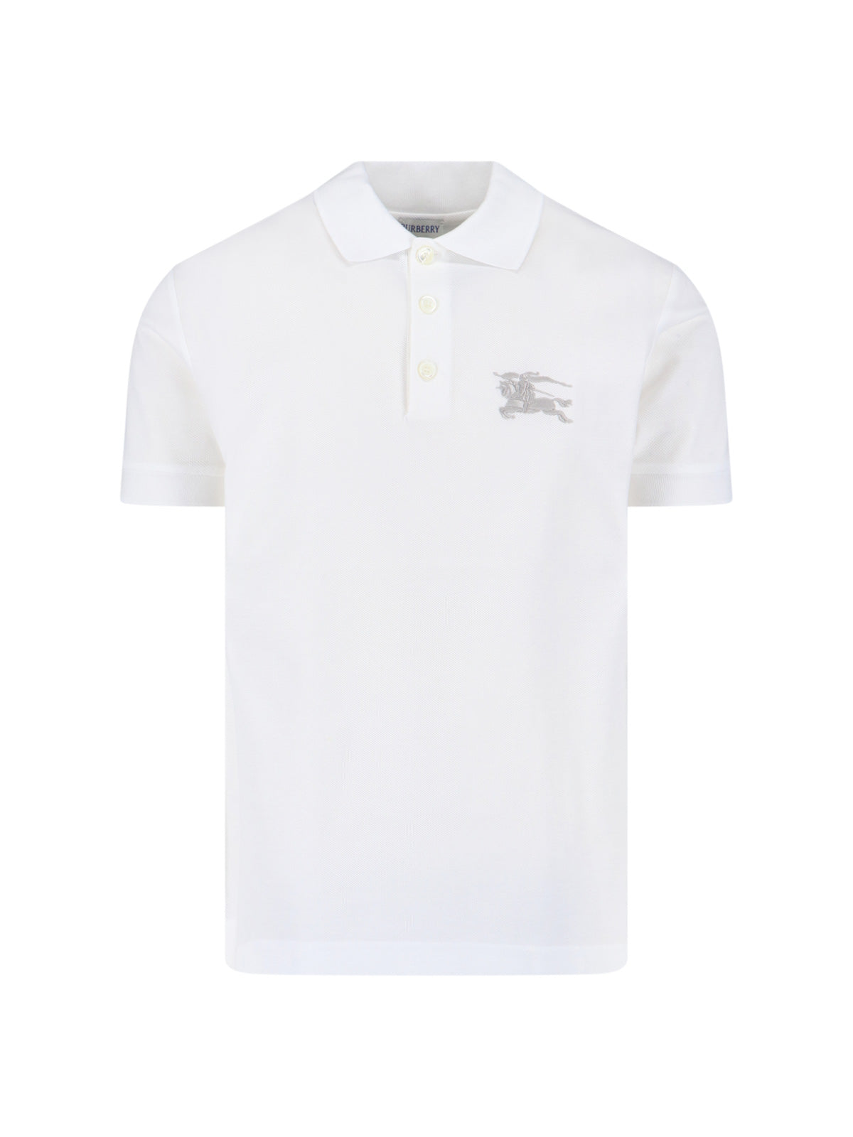 "Ekd" Polo Shirt In White Cotton