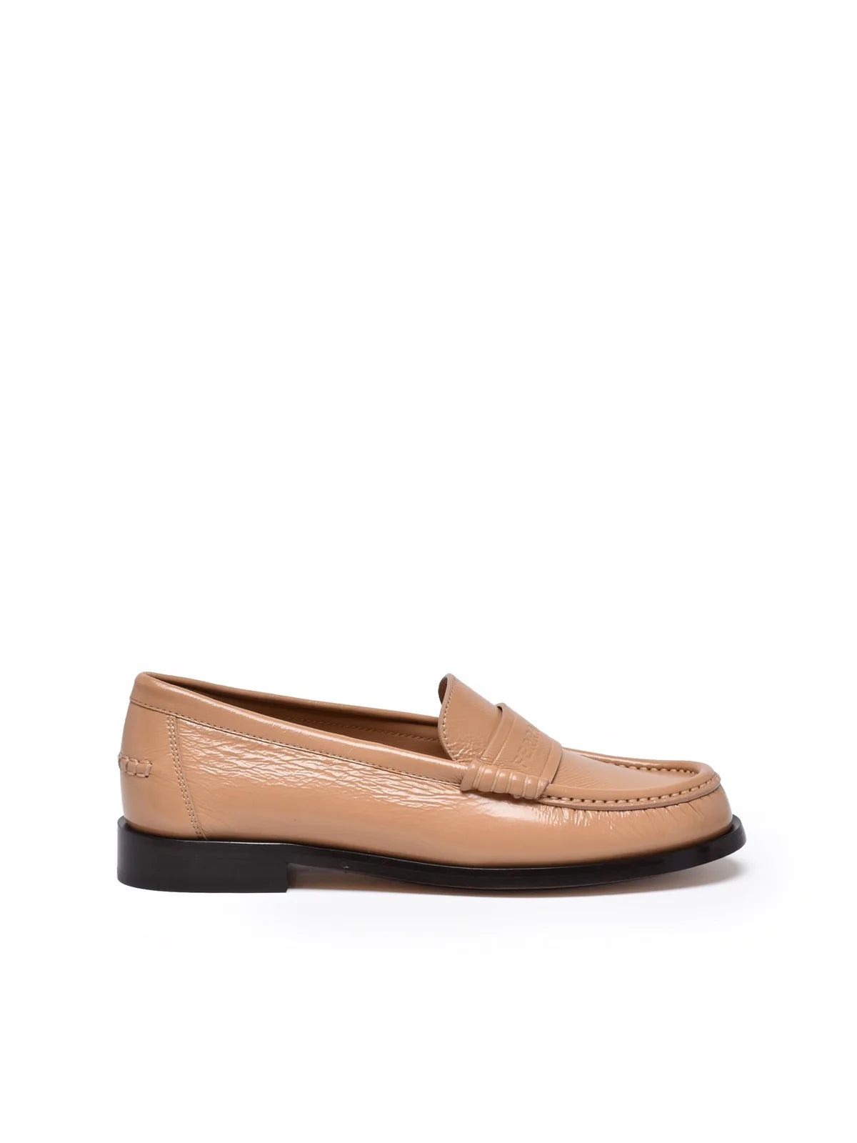 Irina Leather Loafer - Beige