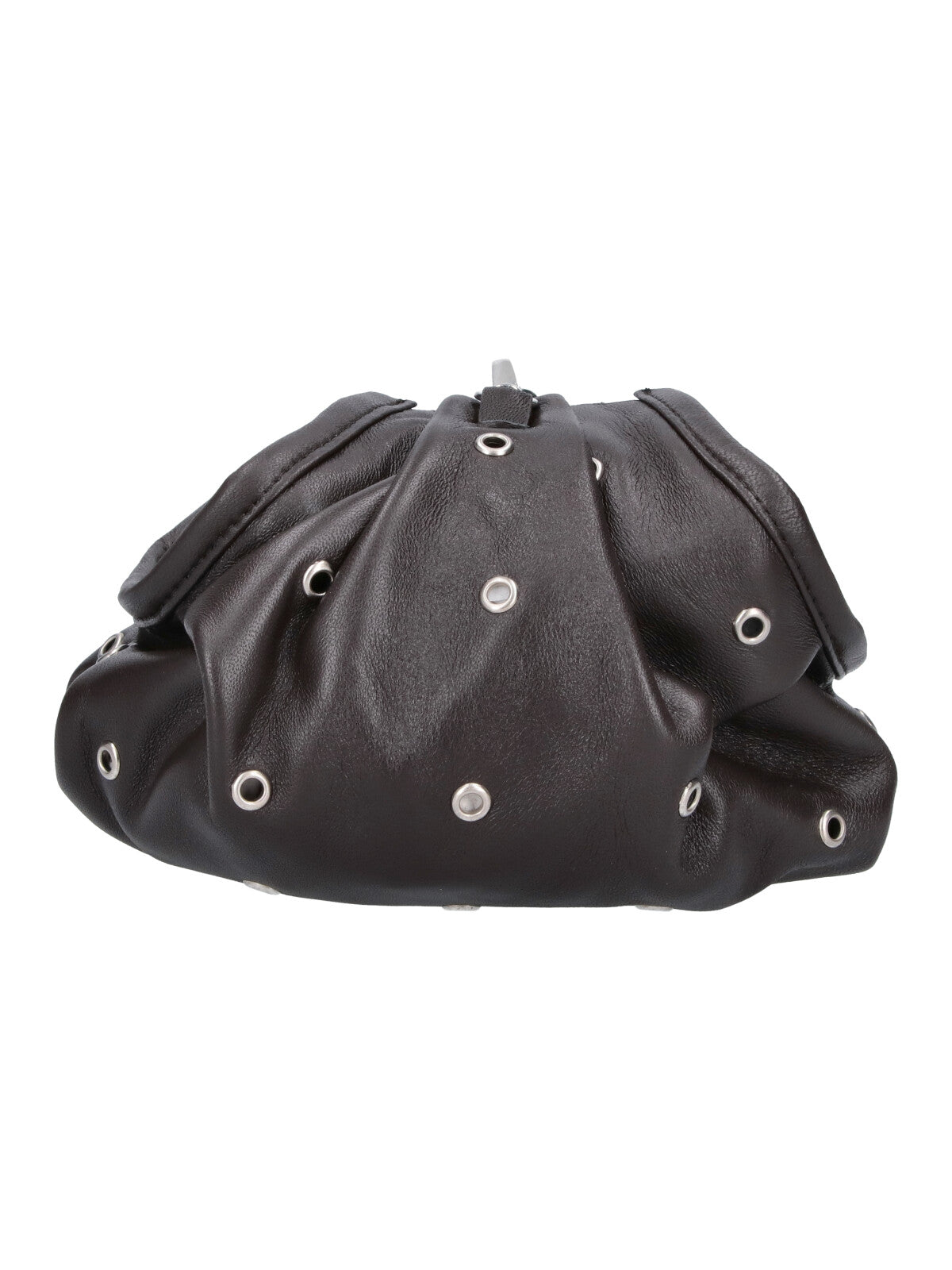 Brown Pulsera Slouchy Eyelet Shoulder Bag