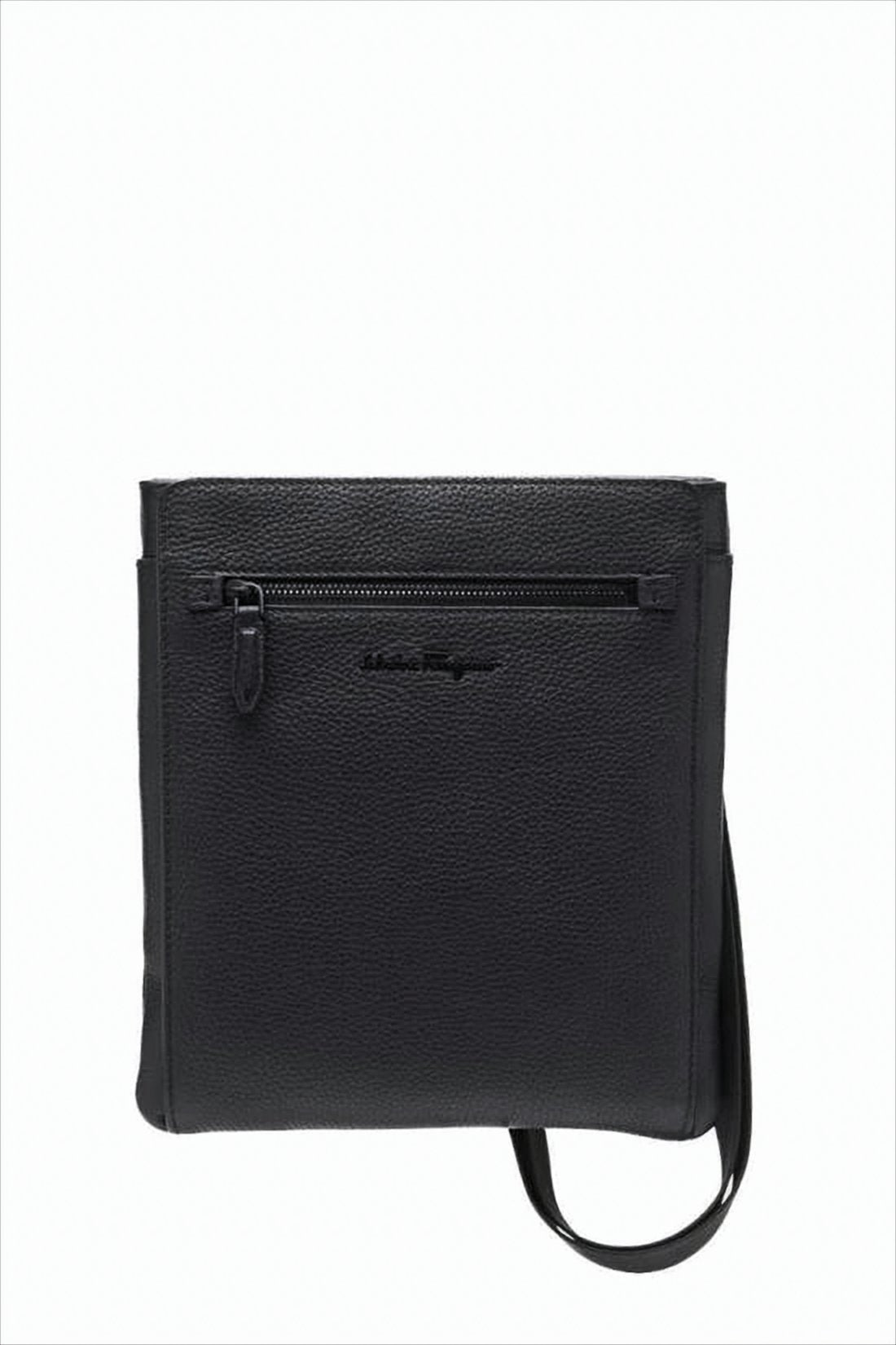 Textured Cowhide Leather Crossbody Bag