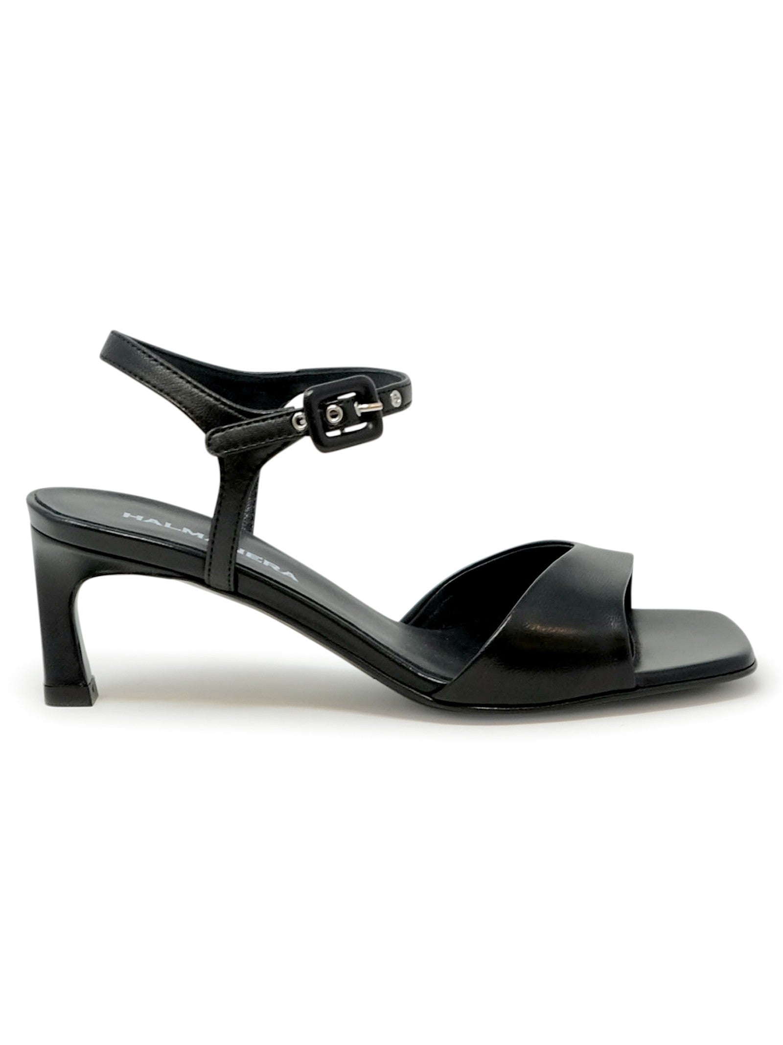 Tami08 Black Leather Baron Sandals