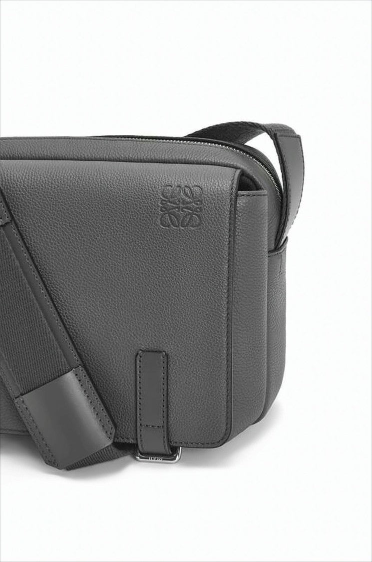 Rectangular Crossbody Bag in Smooth Calf Leather