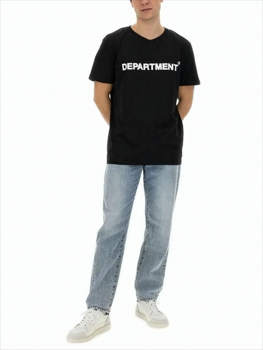Light Blue Straight-Leg Denim Pants