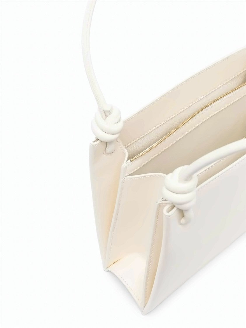 Structured Medium Handbag with Knotted Details