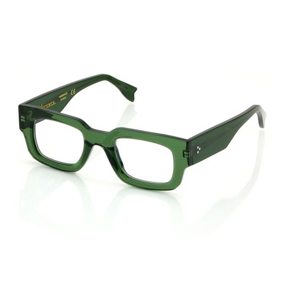 Concept Eyewear Mk263 Geometric Transparent Green Acetate Eyewear