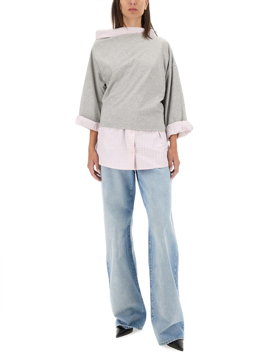 Cotton Shirt Sweatshirt