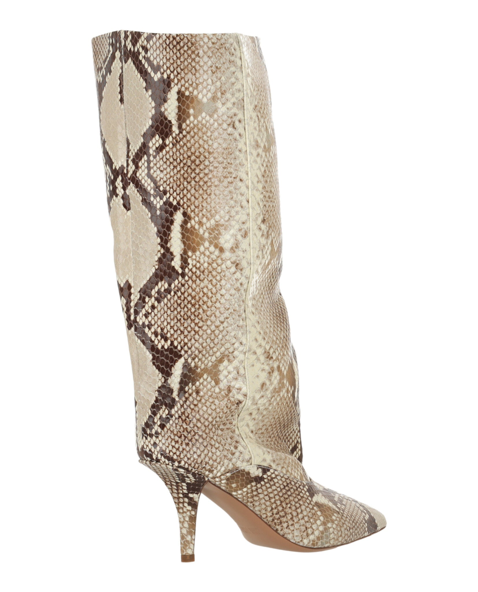 Ines Printed Python Mid-Calf Boots
