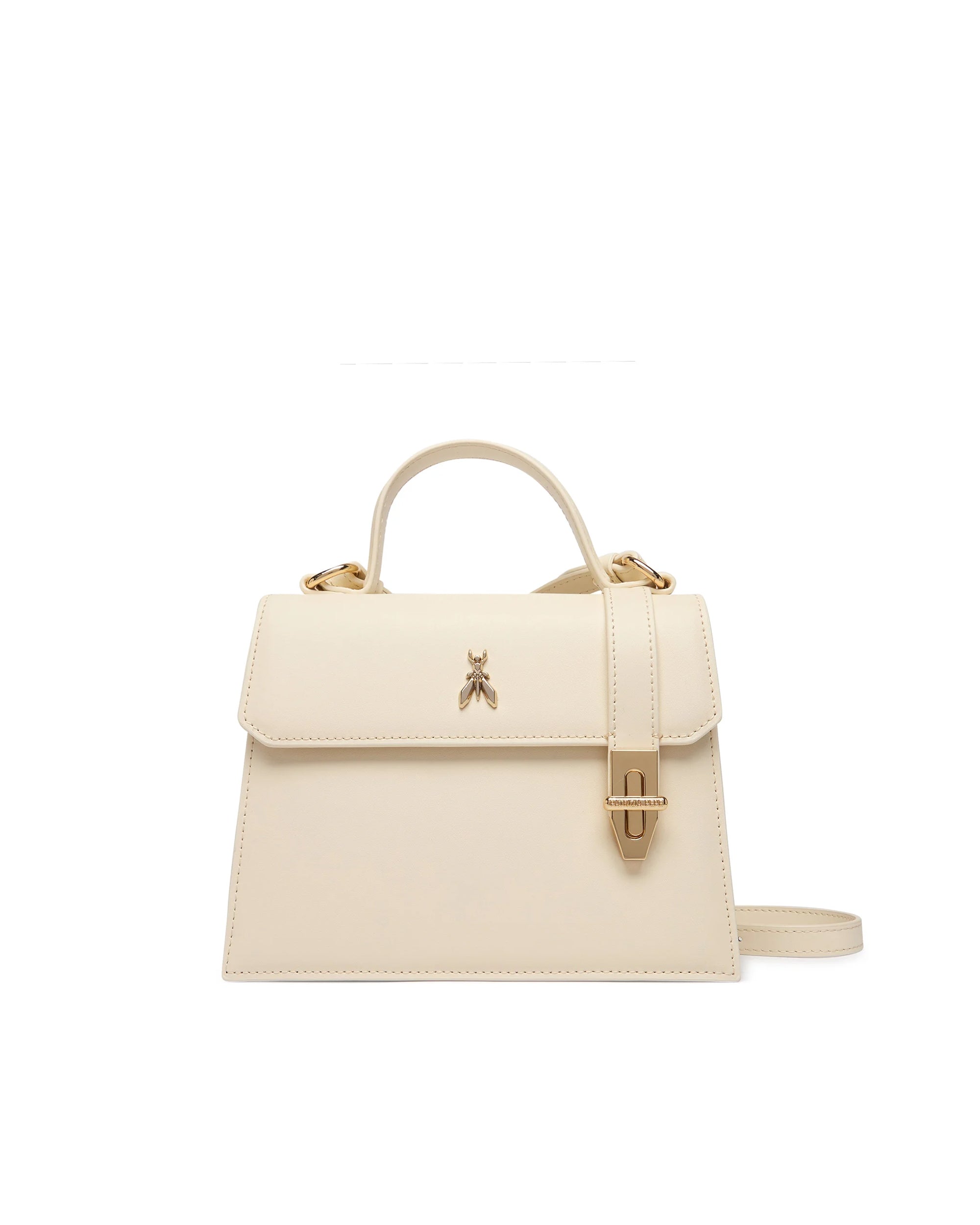 White Wooly Top Handle Bag