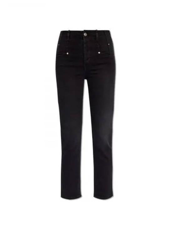 Slim-Fit Dark Wash Denim Pants
