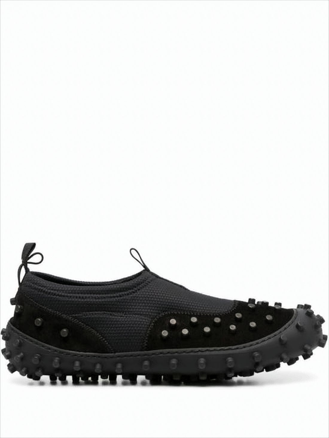 Textured Slip-On Sneakers with Prominent Rubber Studs