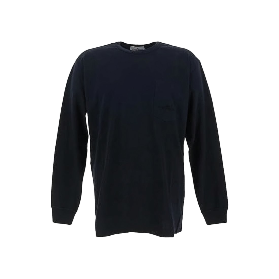 Classic Crew Neck Long-Sleeve Cotton Shirt