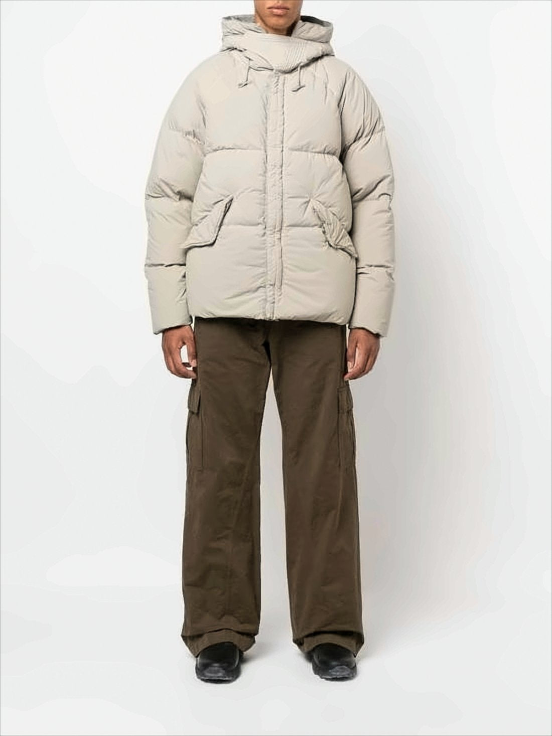 High Collar Quilted Down Jacket