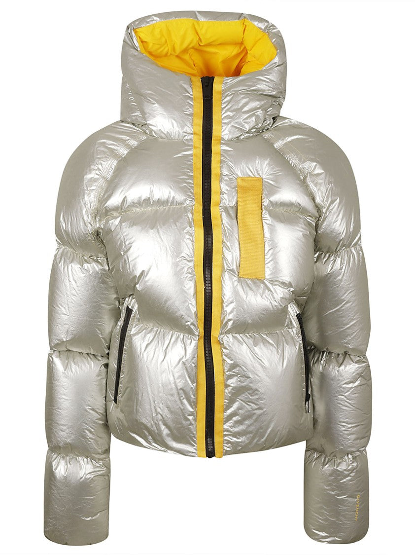 Metallic Exterior Puffy Coat