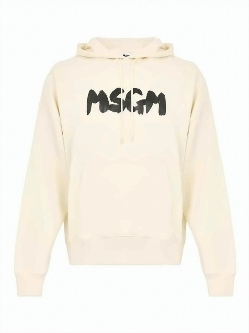 Relaxed-Fit Graphic Logo Hoodie
