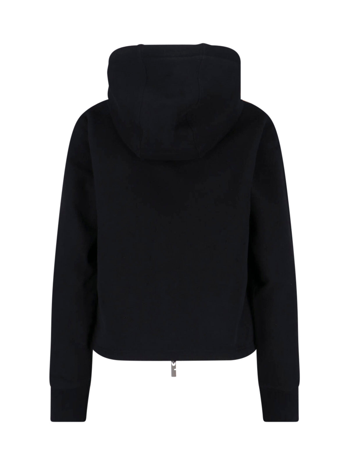 Classic Fit Round Neck Knit Hooded Sweatshirt