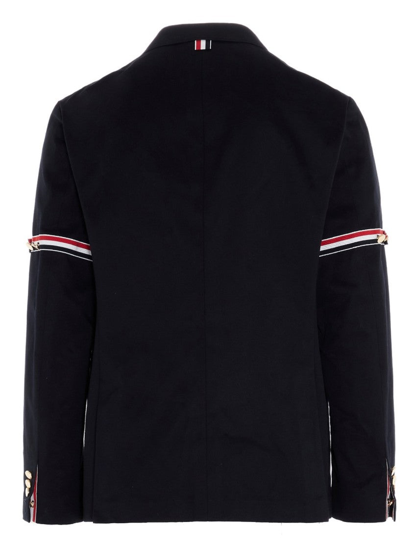 Classic Tailored Blazer with Distinctive Arm Bands