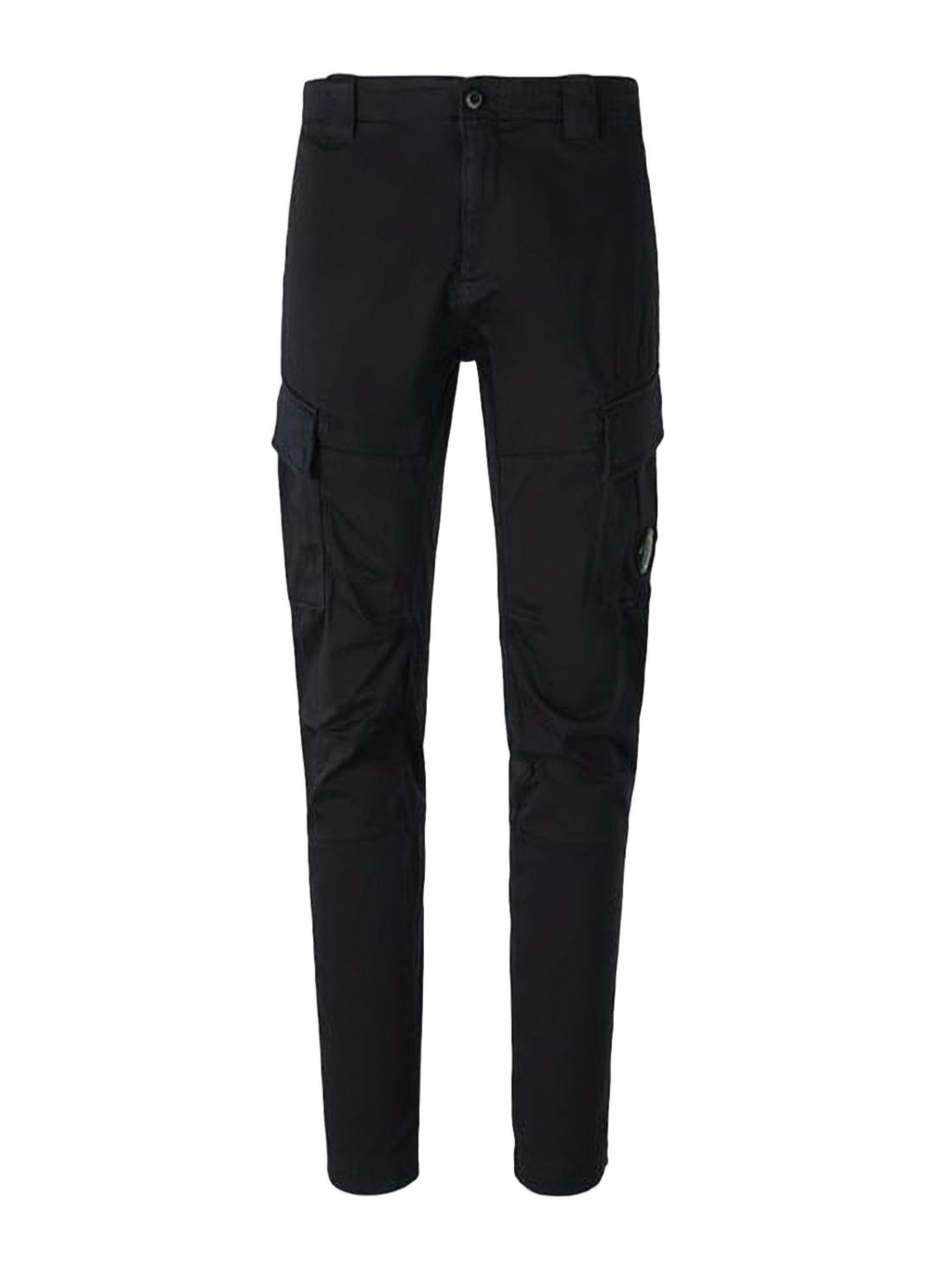 Sleek Tailored Straight Pants with Functional Cargo Pockets