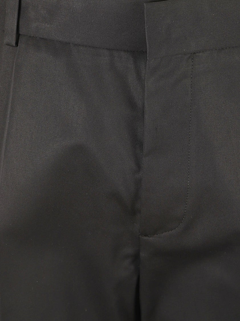 Tailored Black Trousers With Smooth Finish