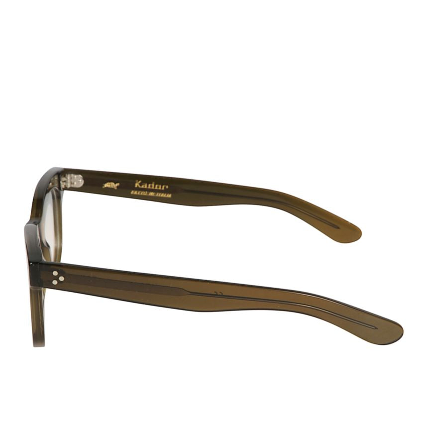 Heritage Bold Rectangular Eyeglasses with Translucent Brown Finish