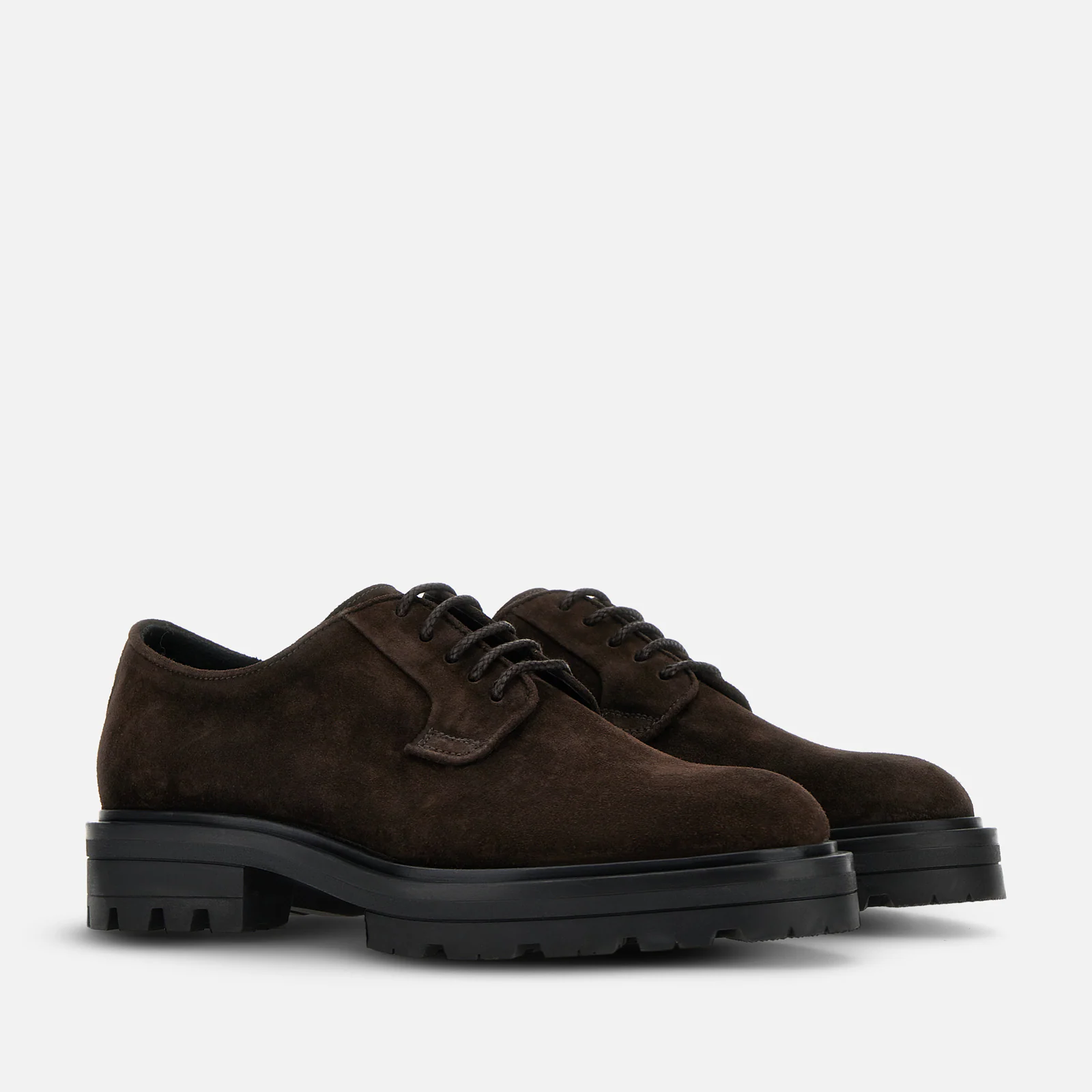 Refined Lace-Up Shoes In Distinctive Palissandro Tone