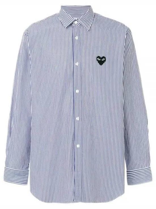 Classic Striped Long-Sleeve Shirt With Button-Down Collar