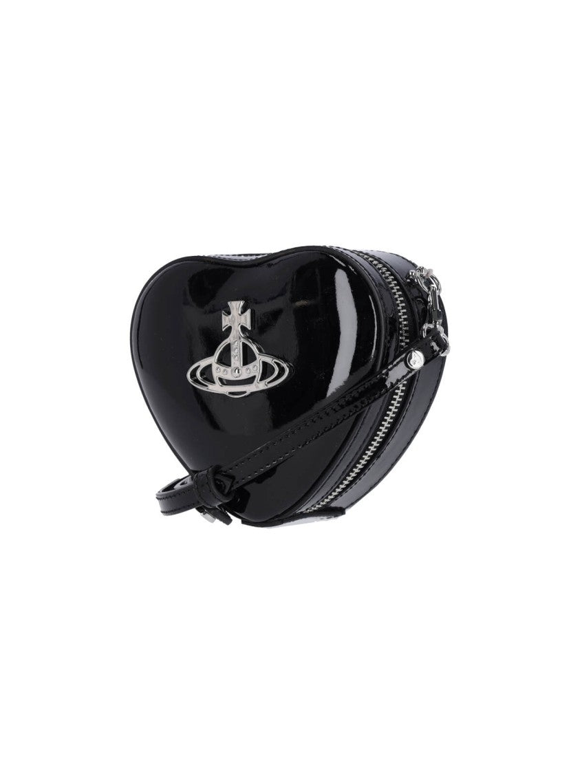 "Louise Heart" Mini Bag – Black