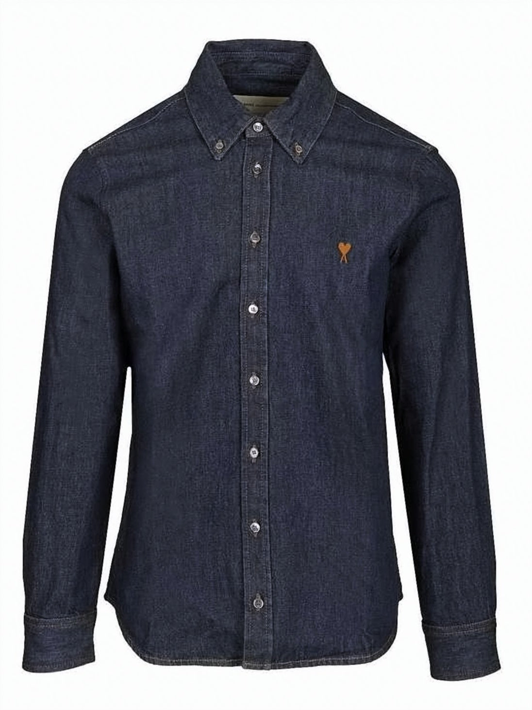 Denim Shirt With Button-Down Front