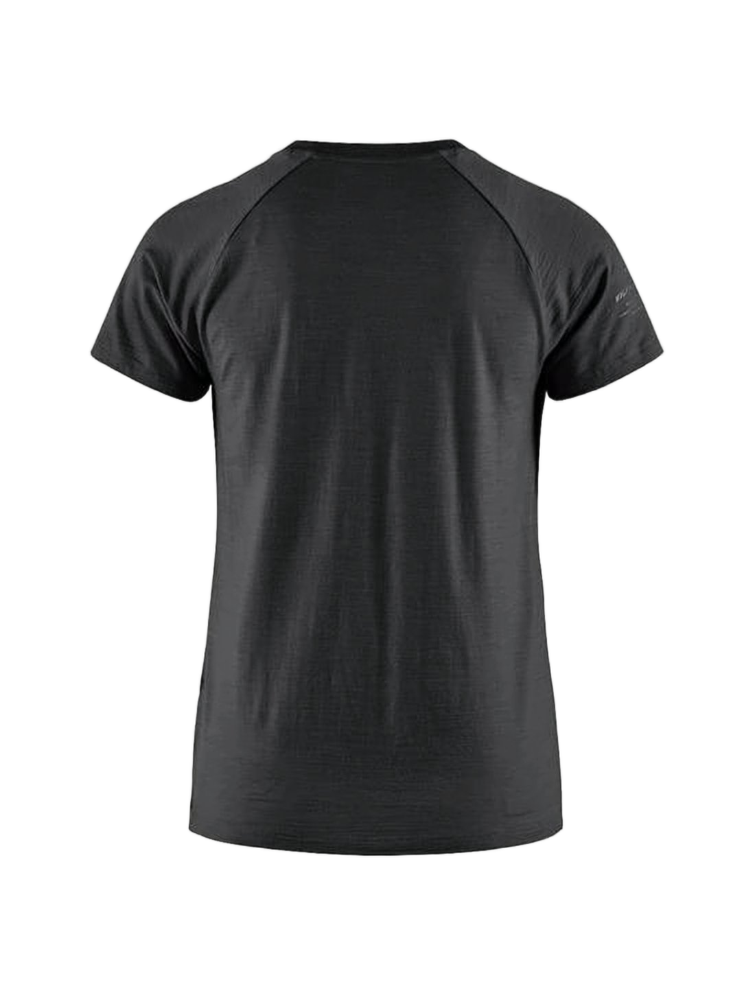 Fitted Black T-Shirt with Round Neckline
