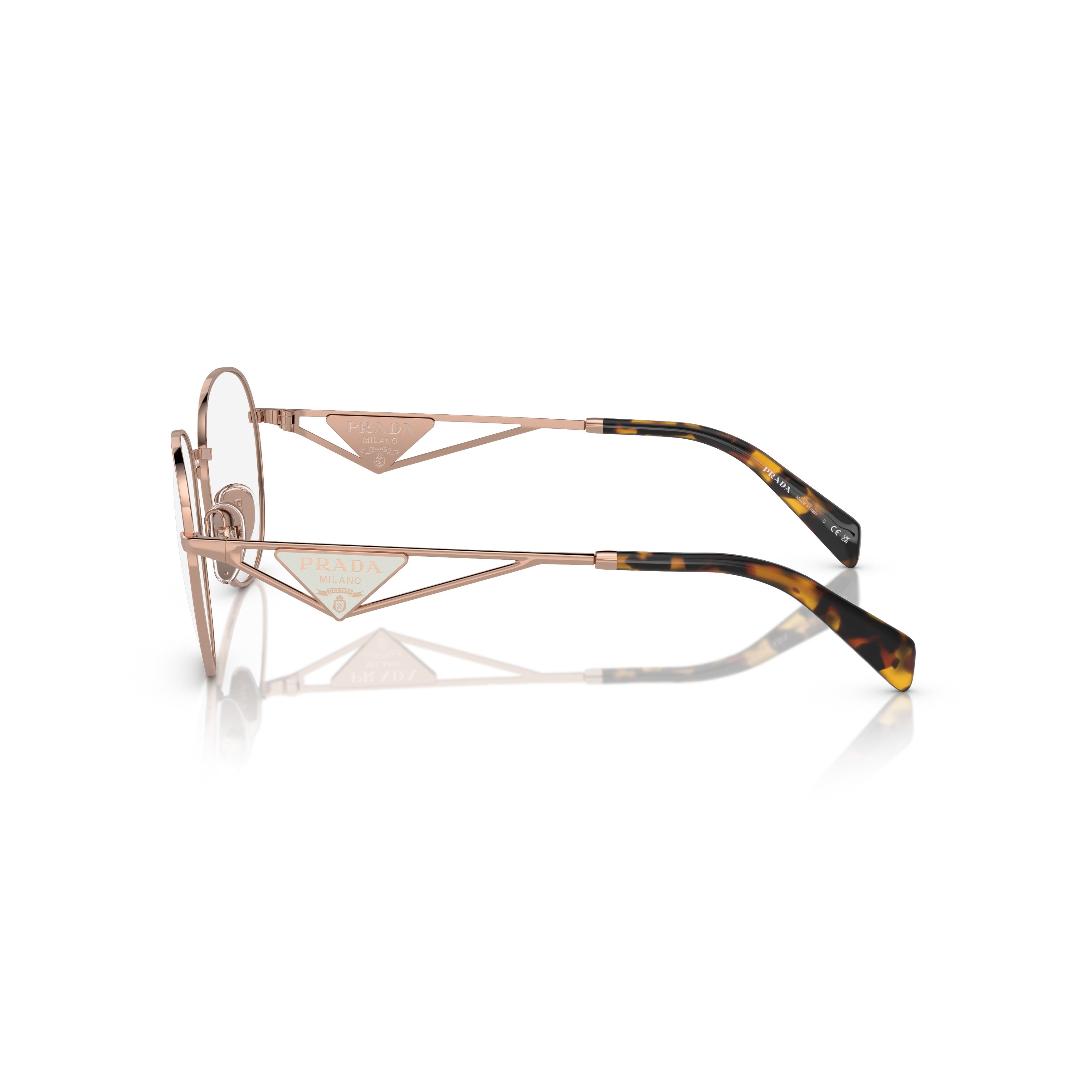 0pr A50v Rose Gold Metal Frame Eyeglasses