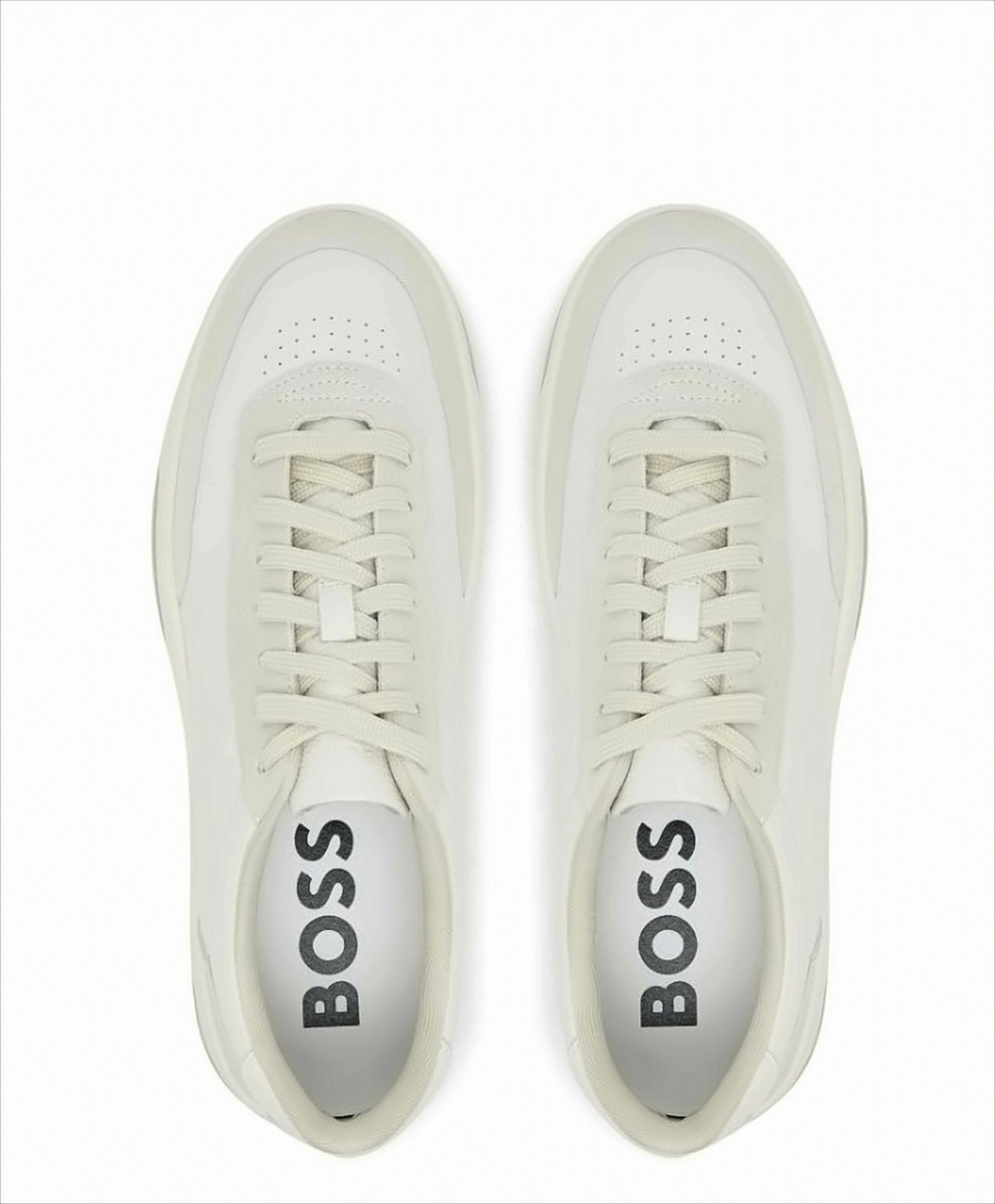 Low-Top Sneakers With Tumbled Leather