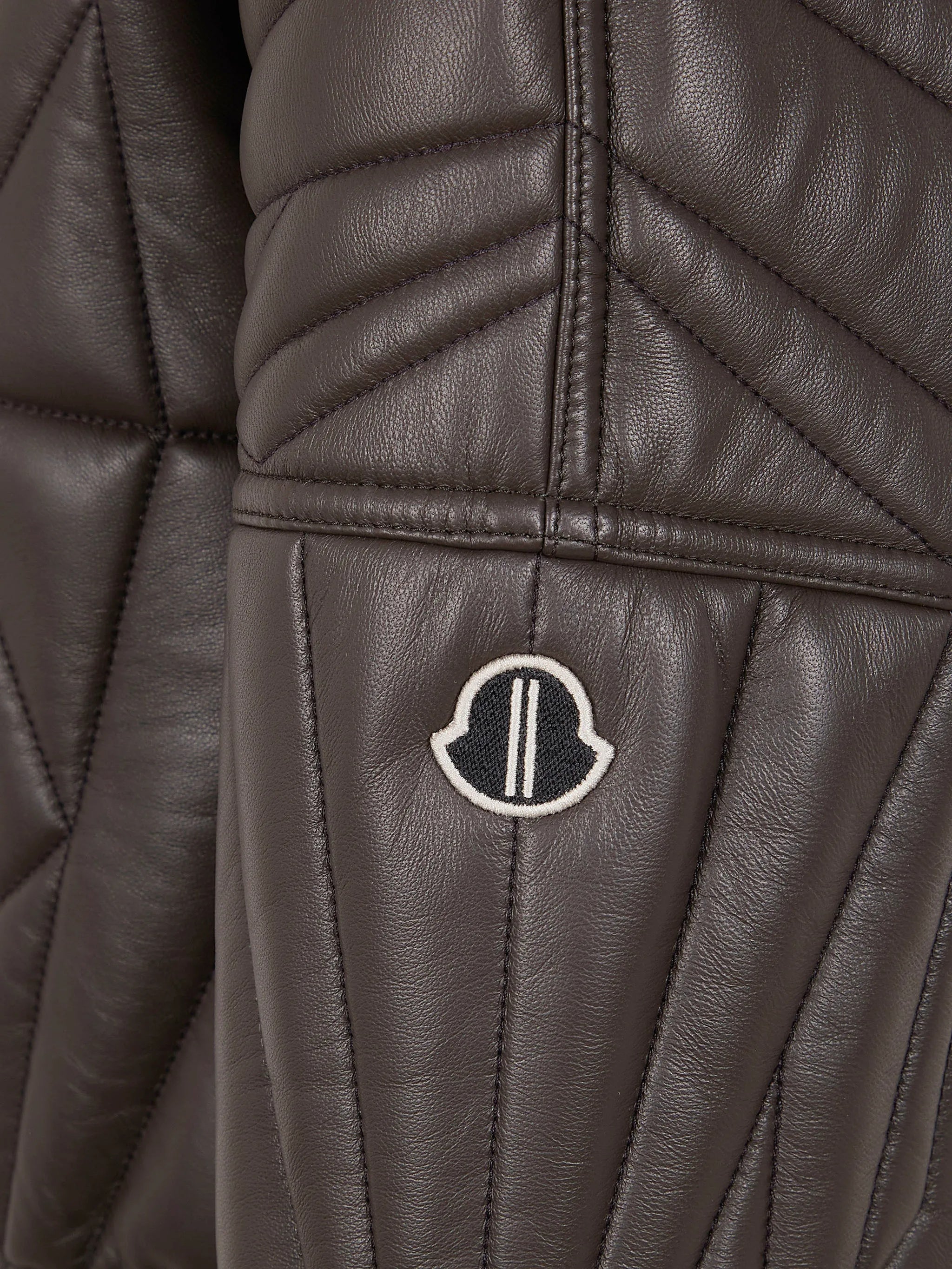 Black Geocamo Quilted Cropped Jacket