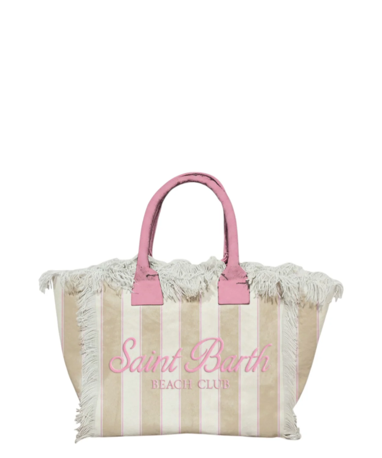 Spacious Tote Bag with Vertical Stripes