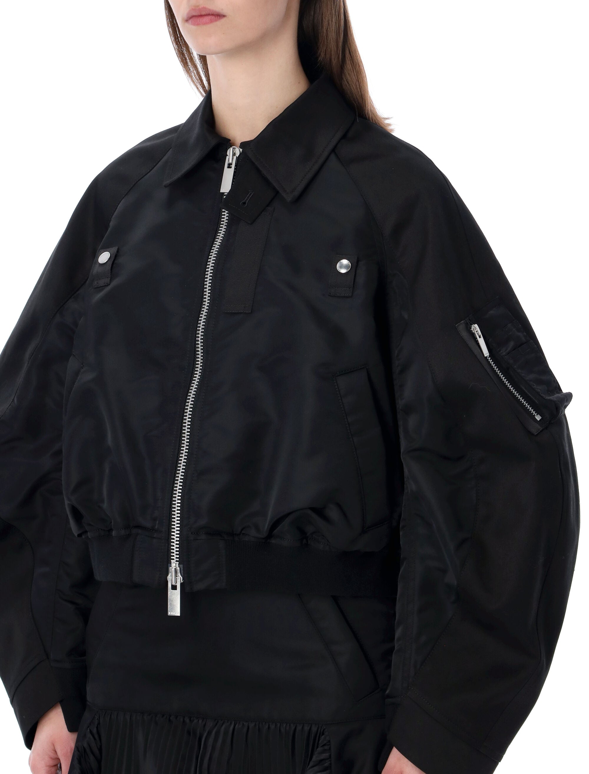 Chino Nylon Bomber Jacket