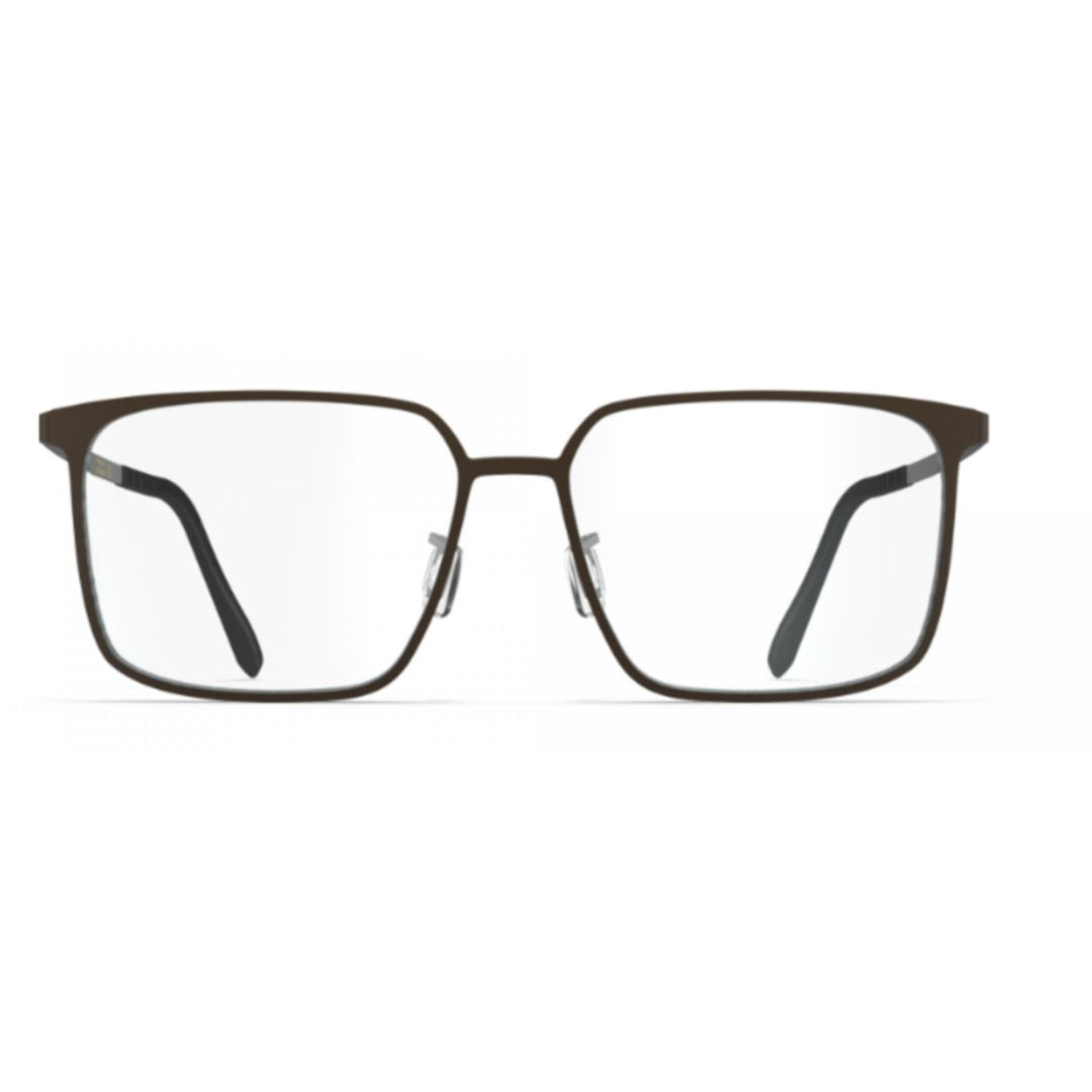 Bf1083 Cobalt Rectangular Beta-Titanium Eyeglasses with Adjustable Nose Pads