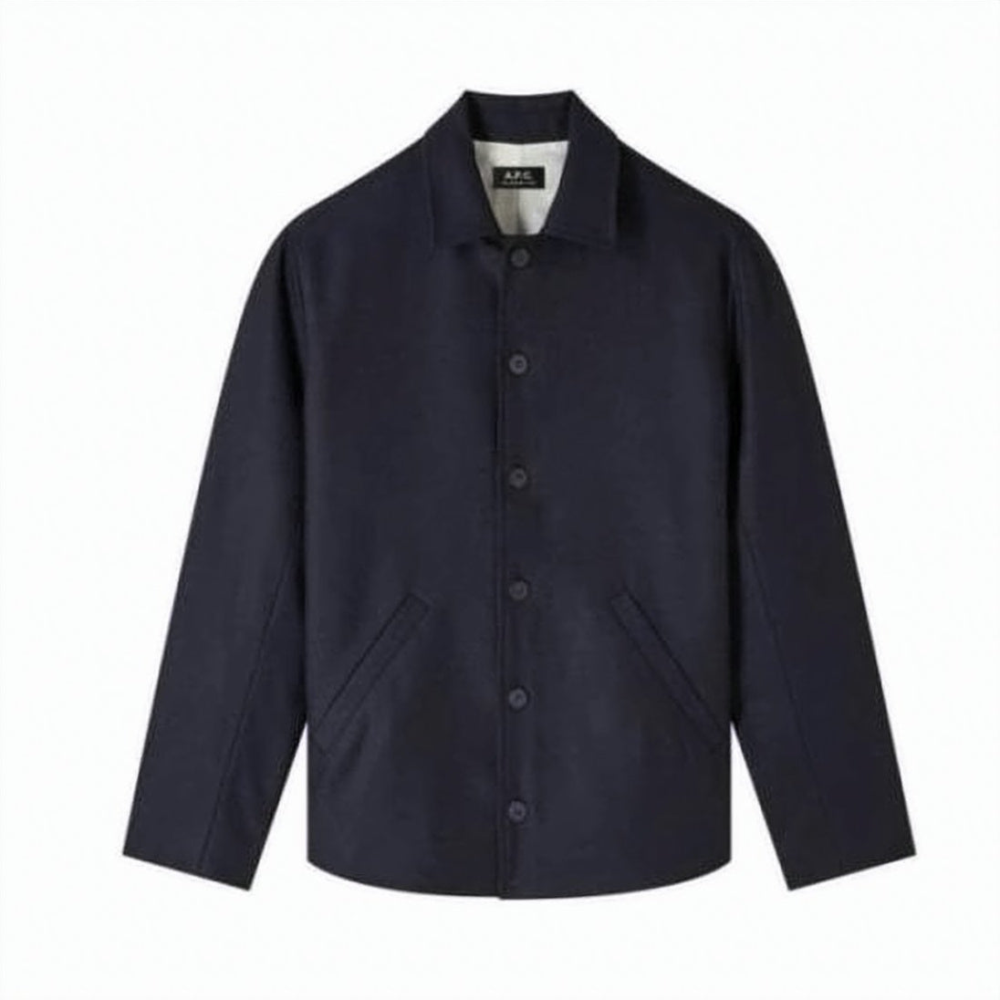 Button-Up Jacket with Structured Silhouette