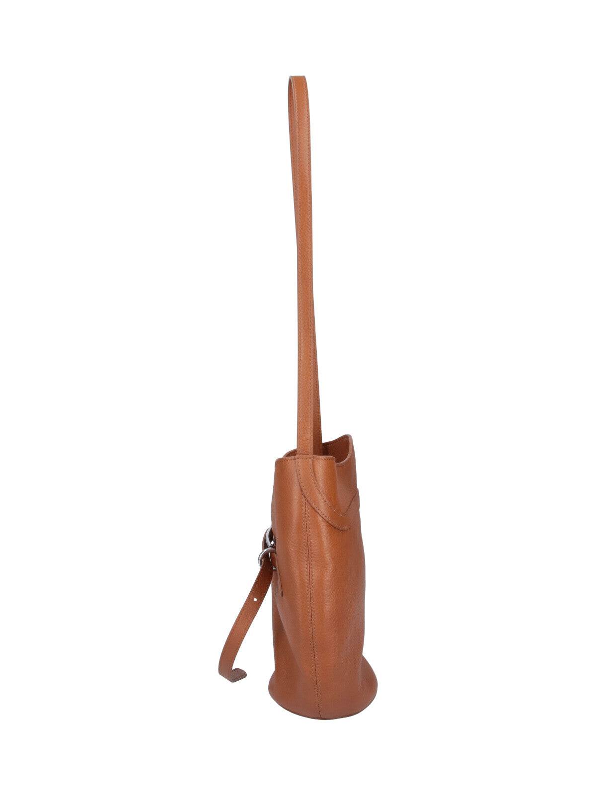 Brown Salma Suede Bucket Bag