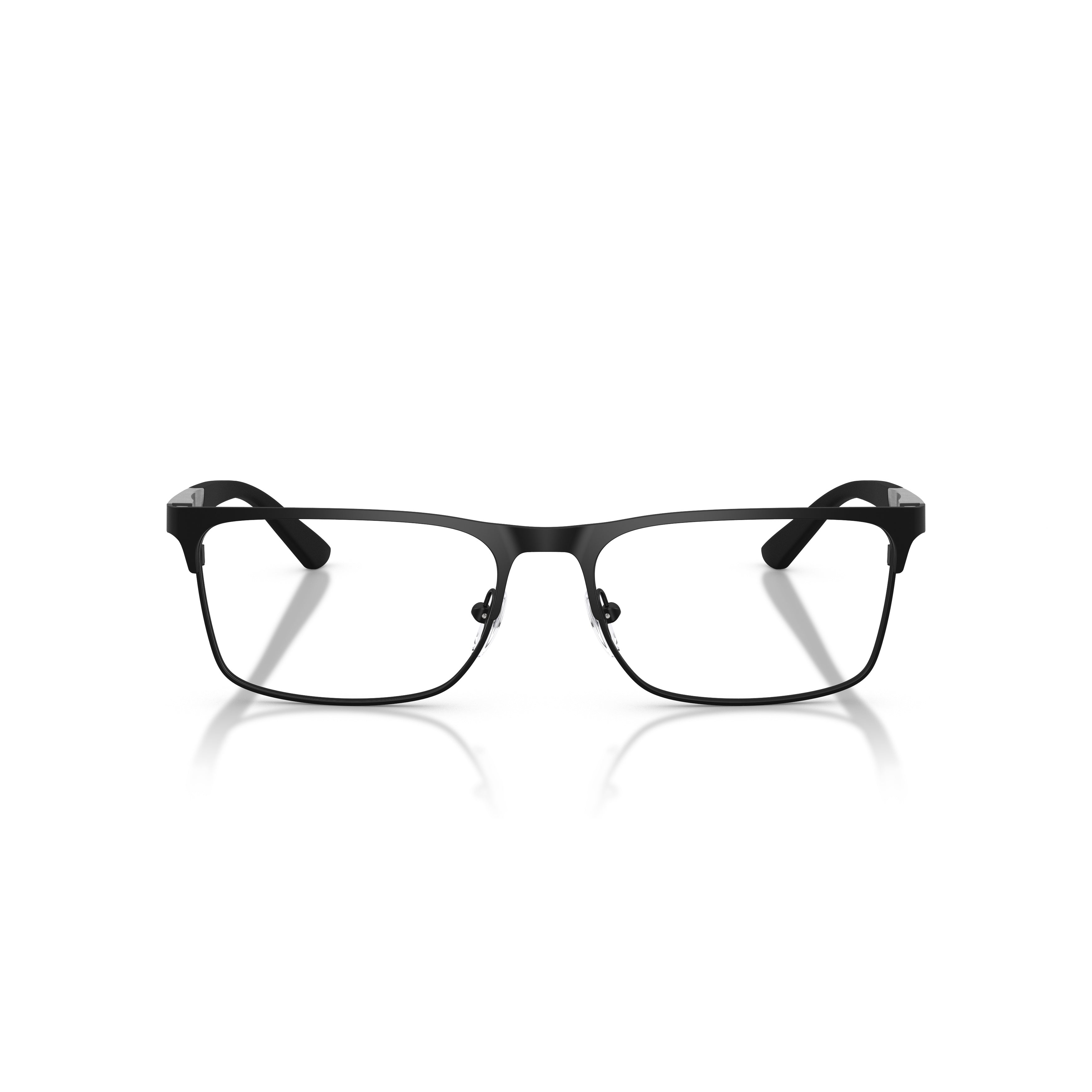 0ea1183 Matte Black Rectangular Eyeglasses with Adjustable Nose Pads