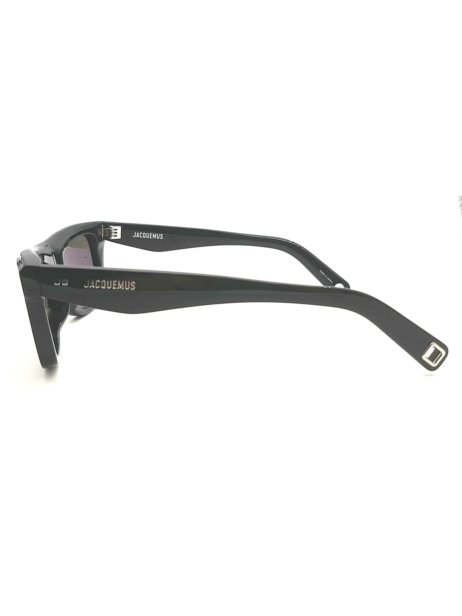 Contemporary Black Acetate Sunglasses with Tinted Lenses