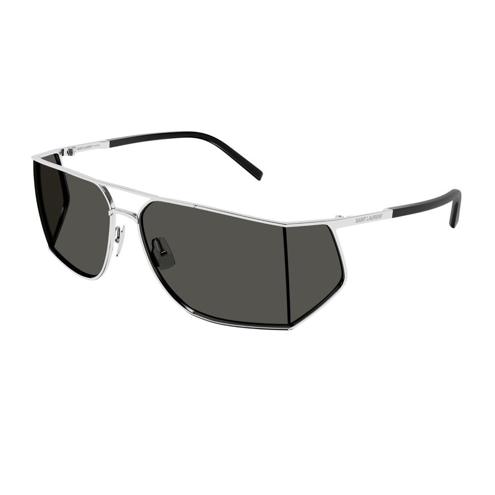 Sl 750 Linea Sl Logo Rectangular Shield Sunglasses