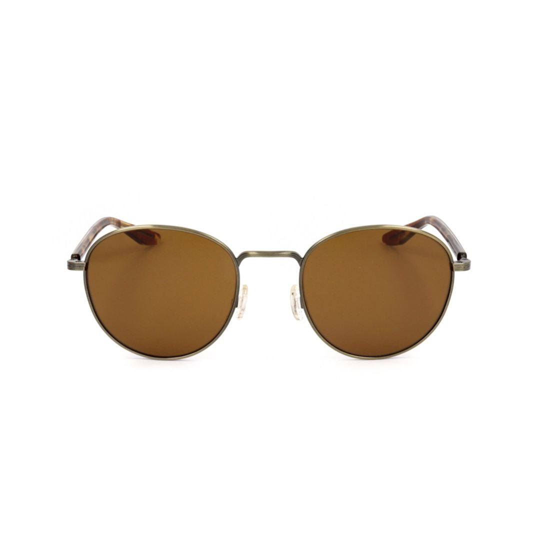Bp0034 520bm Round Frame Sunglasses with Tortoiseshell Details