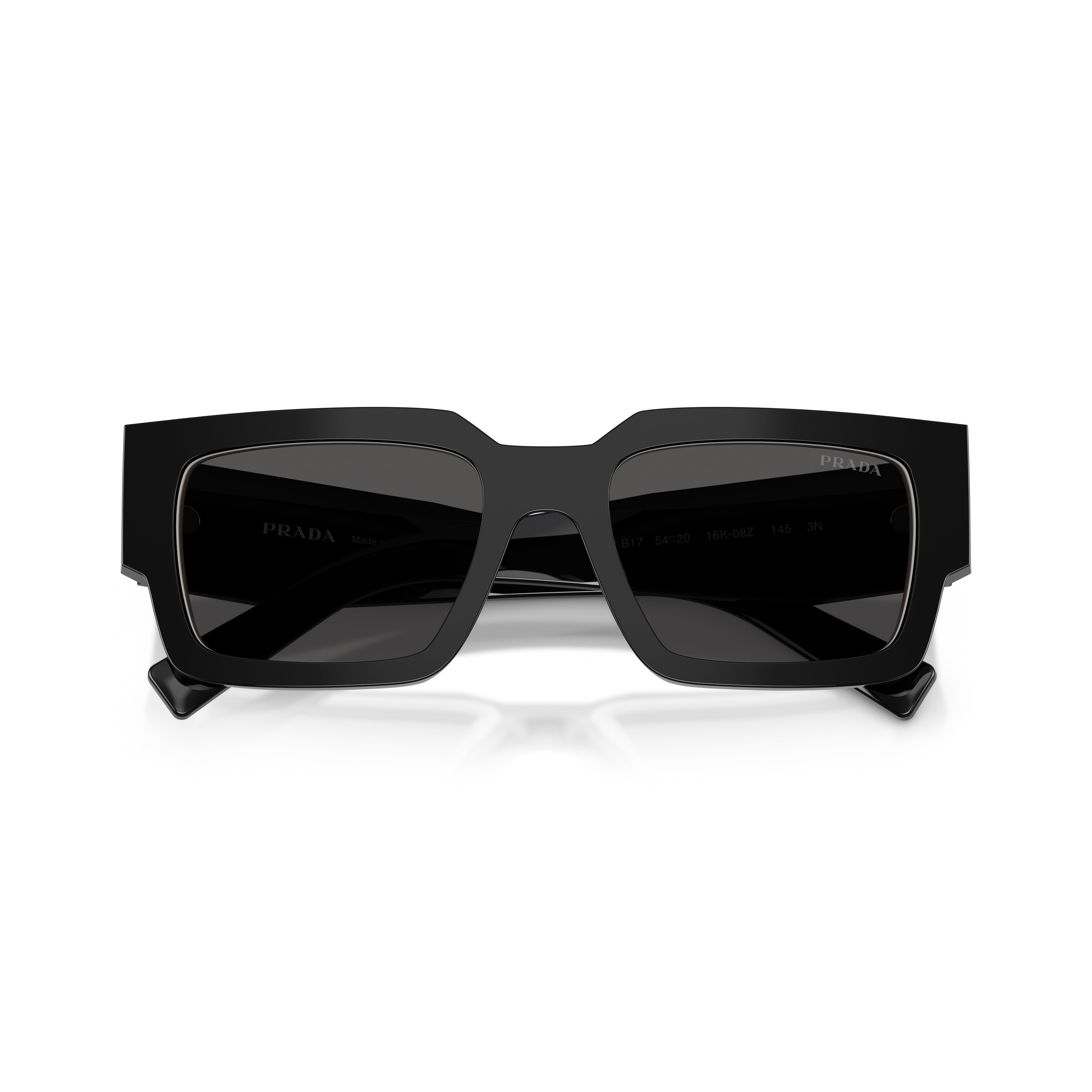 0pr B17s Rectangular Black Acetate Sunglasses