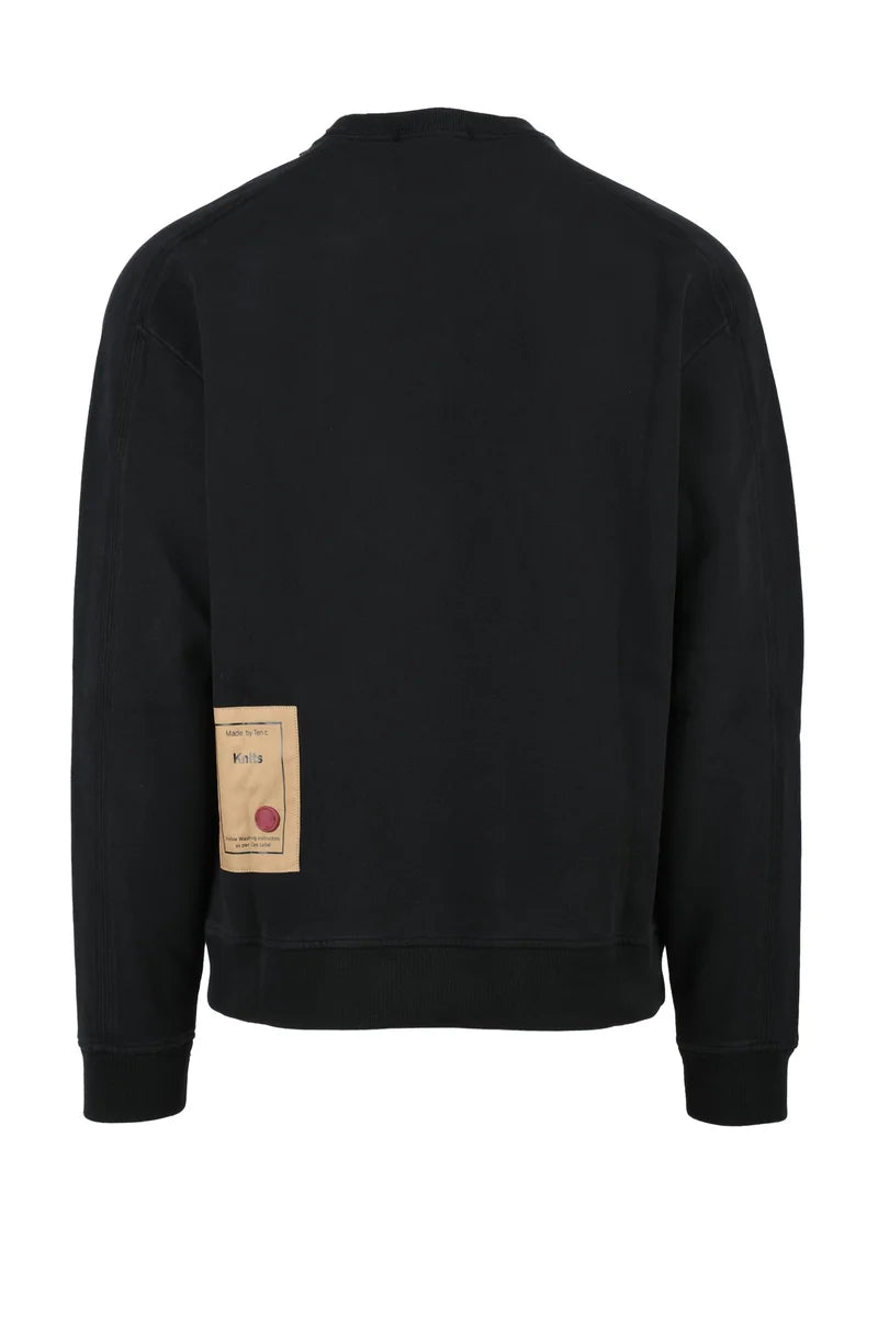 Cotton Crewneck Sweatshirt Black