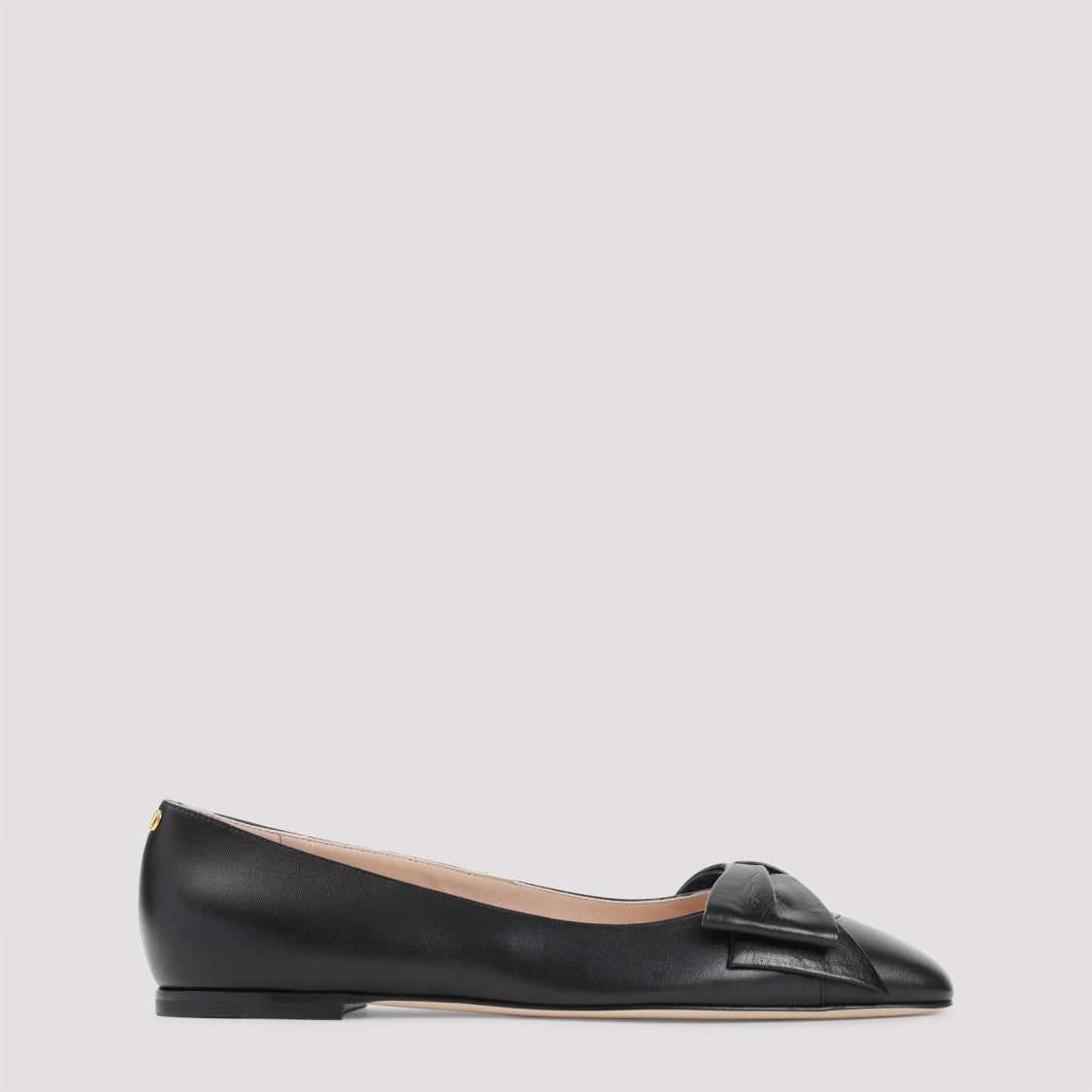Leather Ballerinas With Low Heel