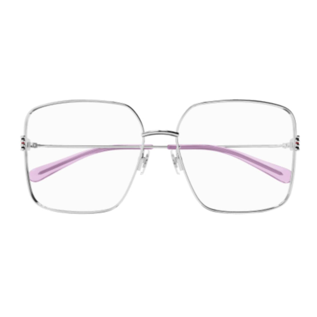 Gg1284oa Square-Shaped Silver-Toned Eyeglasses