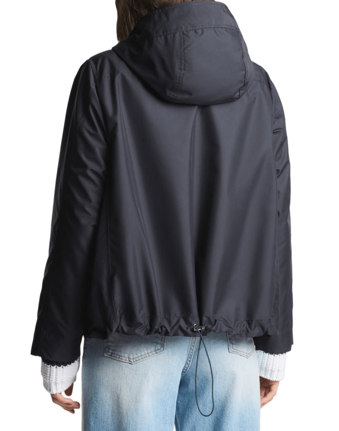 Short Parka in Water-Repellent Technical Poplin