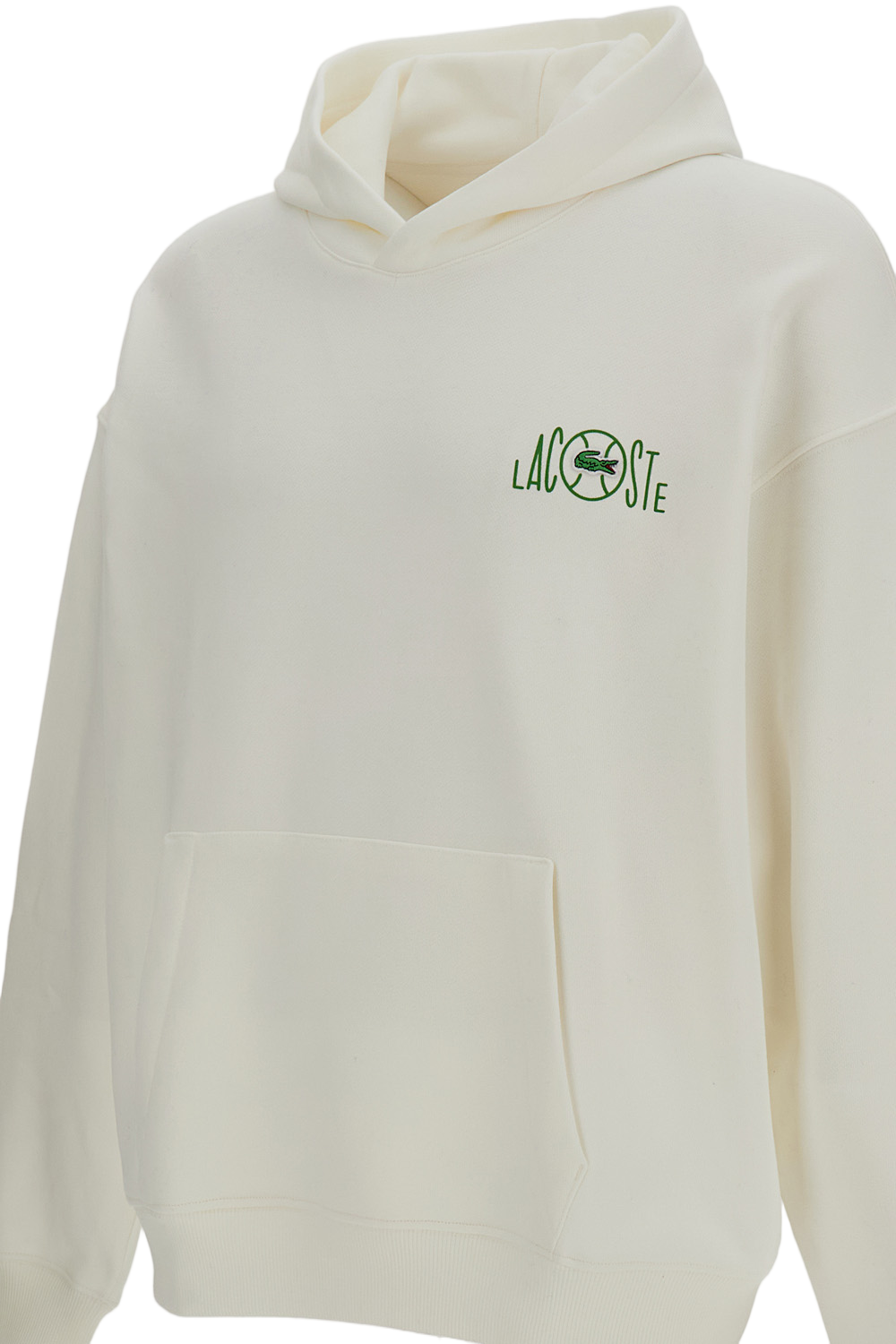 Relaxed Fit Cotton Hoodie with Front Kangaroo Pocket