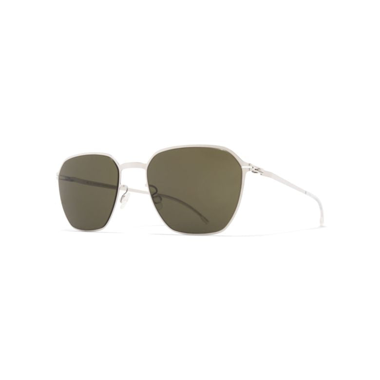 Anders Geometric Olive Green-Tinted Sunglasses